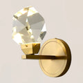 Faceted Crystal Prisms Short Wall Sconce