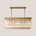 Cielo Glass Rectangular Chandelier