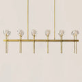 Boule De Crystal Clear Double Linear Chandelier 60"