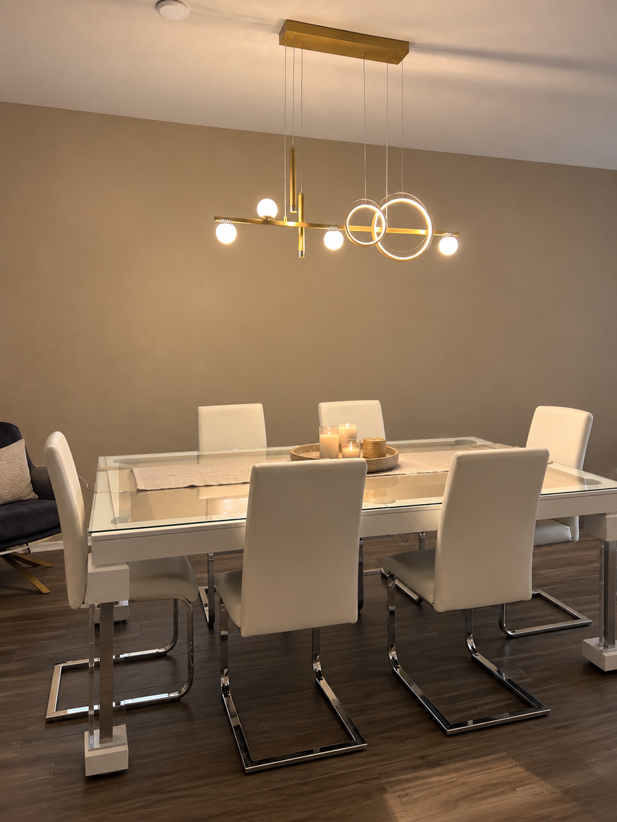 Modern dining chandelier