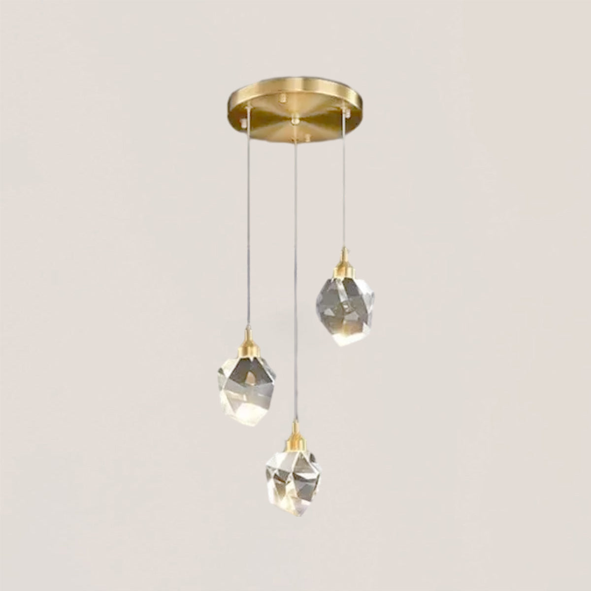 Angelia Faceted Round Pendant