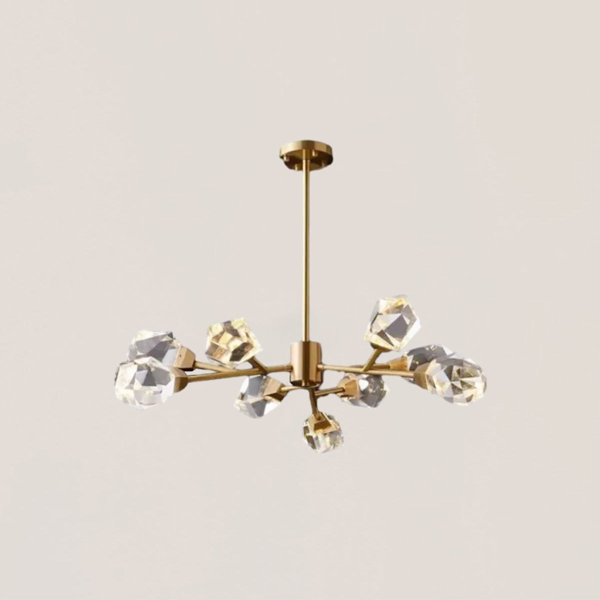 Faceted Oval Chandelier