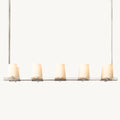 Pauillac Fabric Shade Linear Chandelier 60"