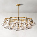 Cabrette Glass Round Chandelier 60"
