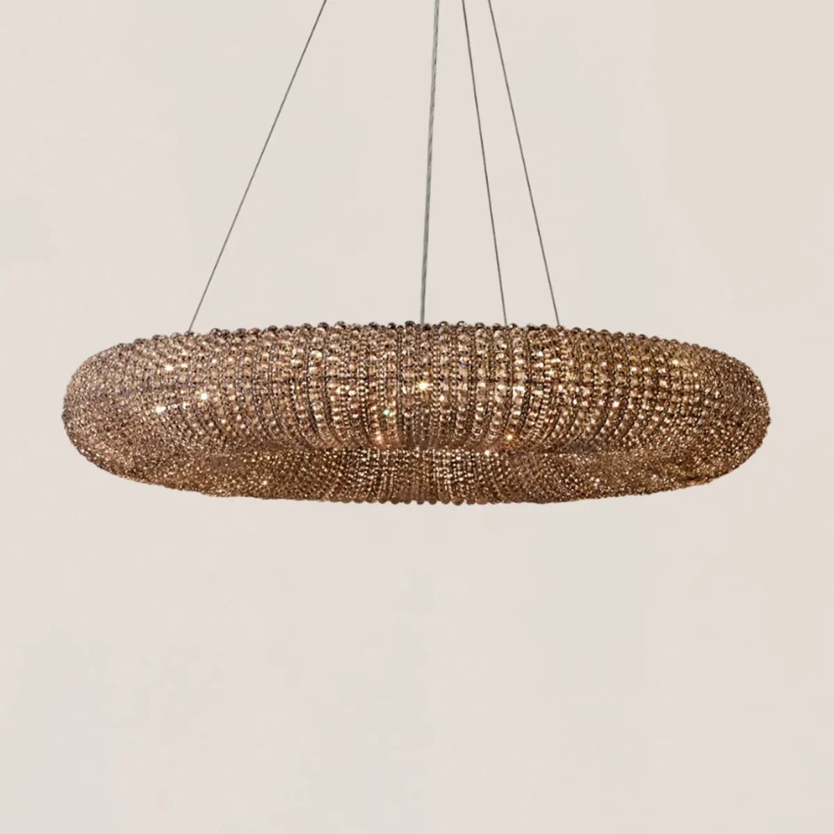 Halo Crystal Round LED Chandelier