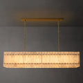 San Marco Alabaster Linear Chandelier 54"