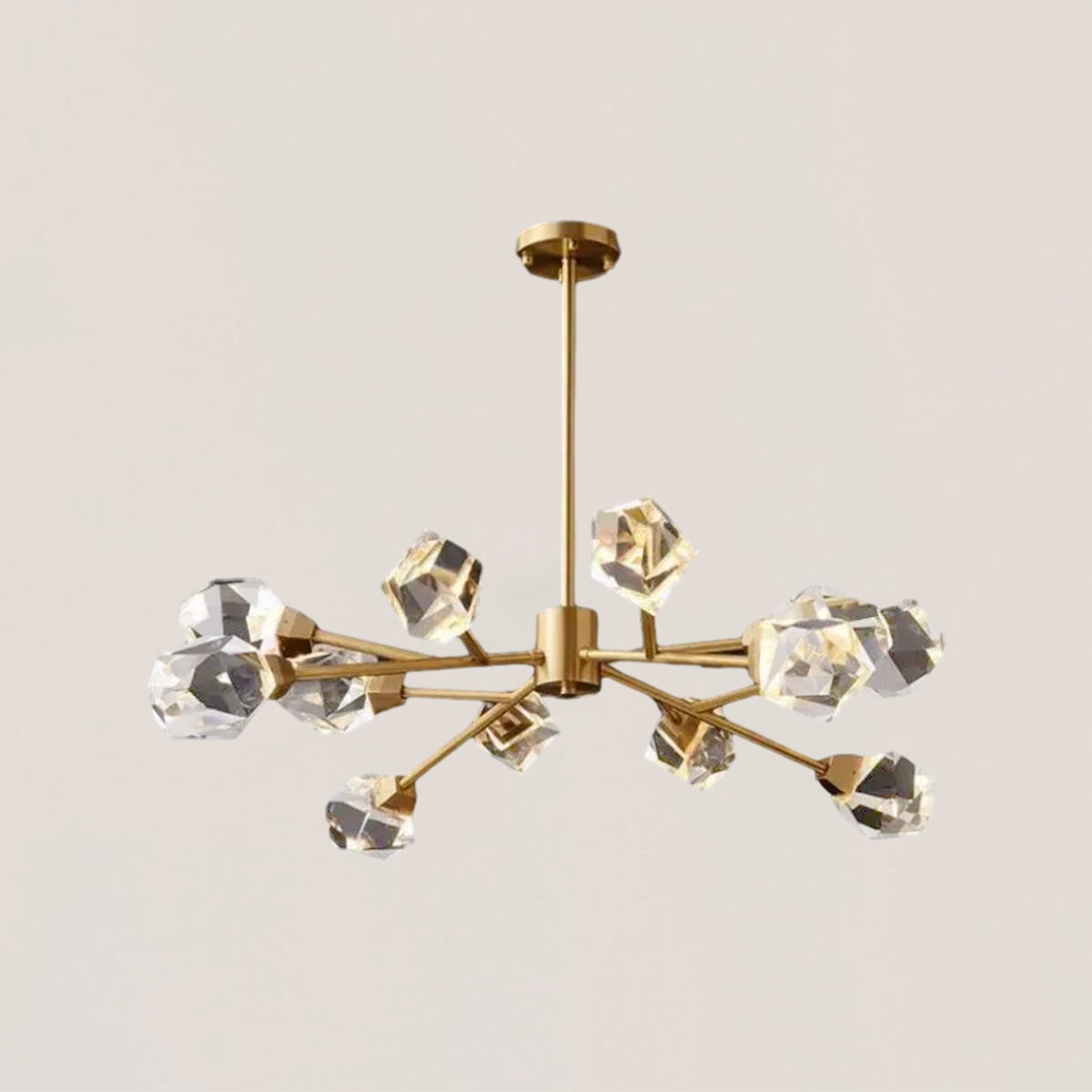 Faceted Oval Chandelier
