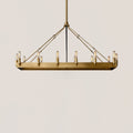 Industrial Rustic Vintage Filament Rectangular Iron Chandelier - Camino Style