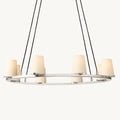 Pauillac Fabric Shade Round Chandelier 36"