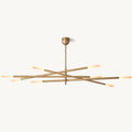 Rousseau 8-Light Mobile Etched Rod Chandelier