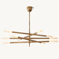 Rousseau 10-Light Mobile Etched Rod Chandelier